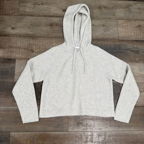 SABLYN Stetson cashmere hoodie in blizzard